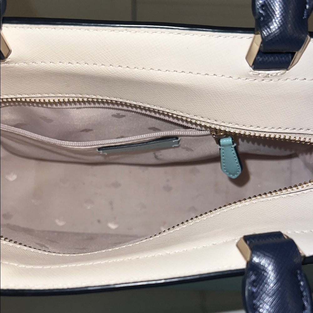 Kate Spade Aqua and Cream Satchel - Picture 4 of 4